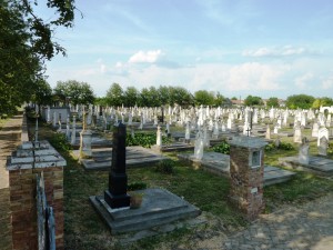 Ein Blick über den Friedhof