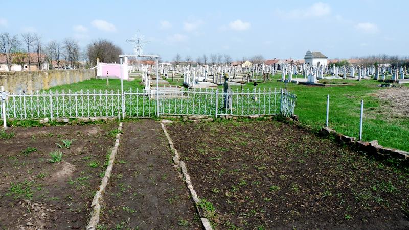 Der Lenauheimer Friedhof im April 2010